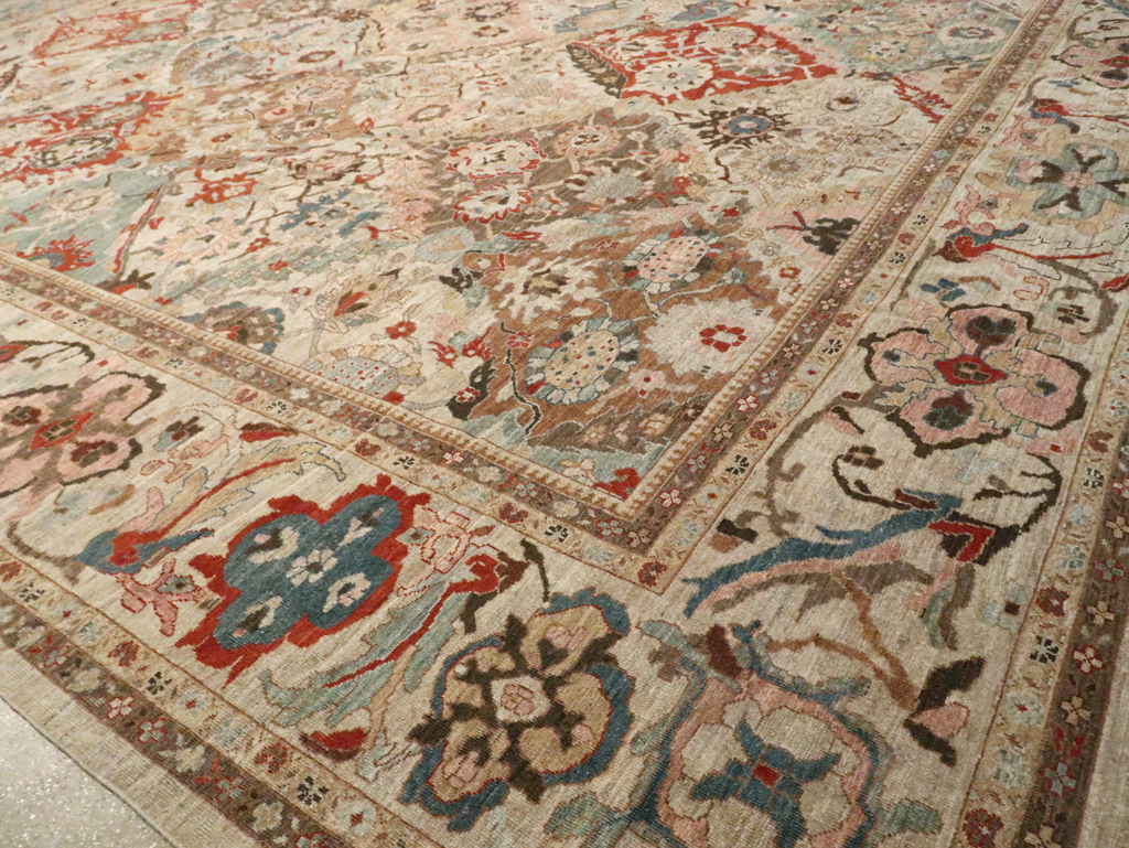 Modern Persian Sultanabad Oversize Carpet, No.28144 - Staging