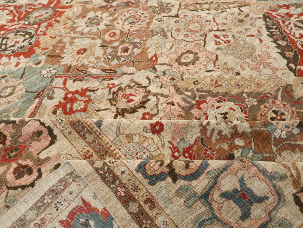 Modern Persian Sultanabad Oversize Carpet, No.28144 - Staging