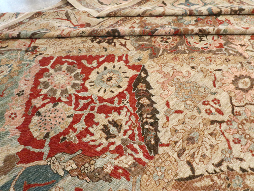 Modern Persian Sultanabad Oversize Carpet, No.28144 - Staging