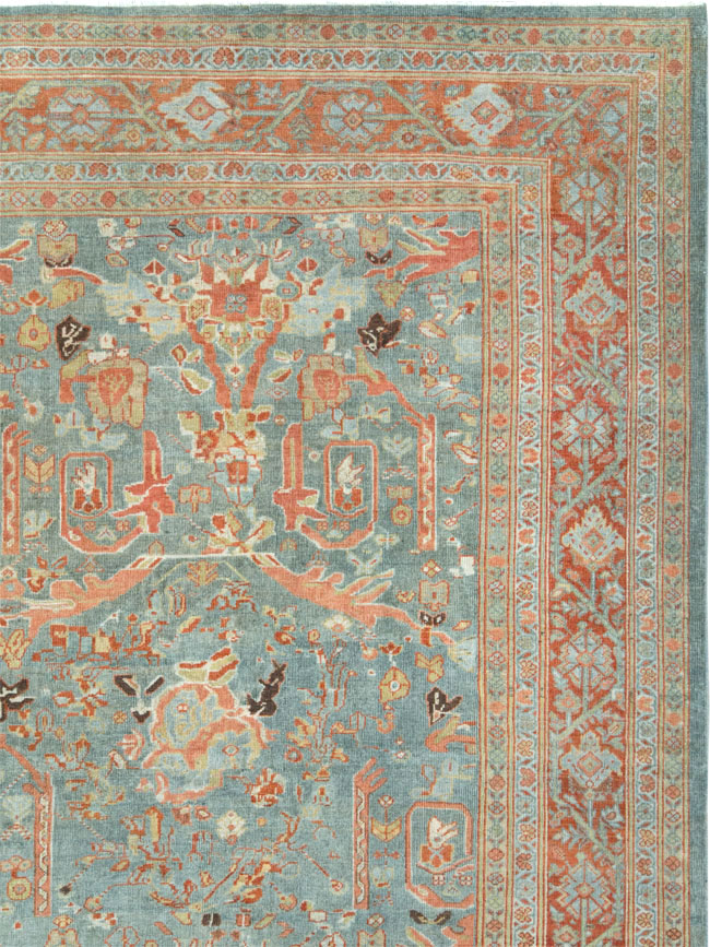 Antique Persian Mahal Oversize Carpet, No.28149 - Staging