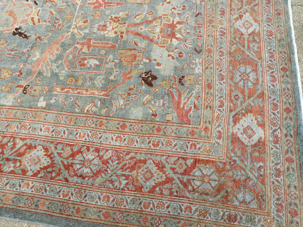 Antique Persian Mahal Oversize Carpet, No.28149 - Staging
