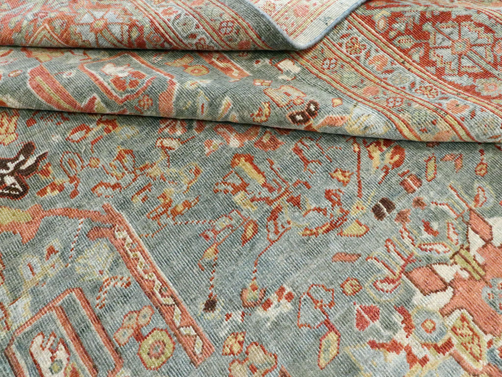 Antique Persian Mahal Oversize Carpet, No.28149 - Staging