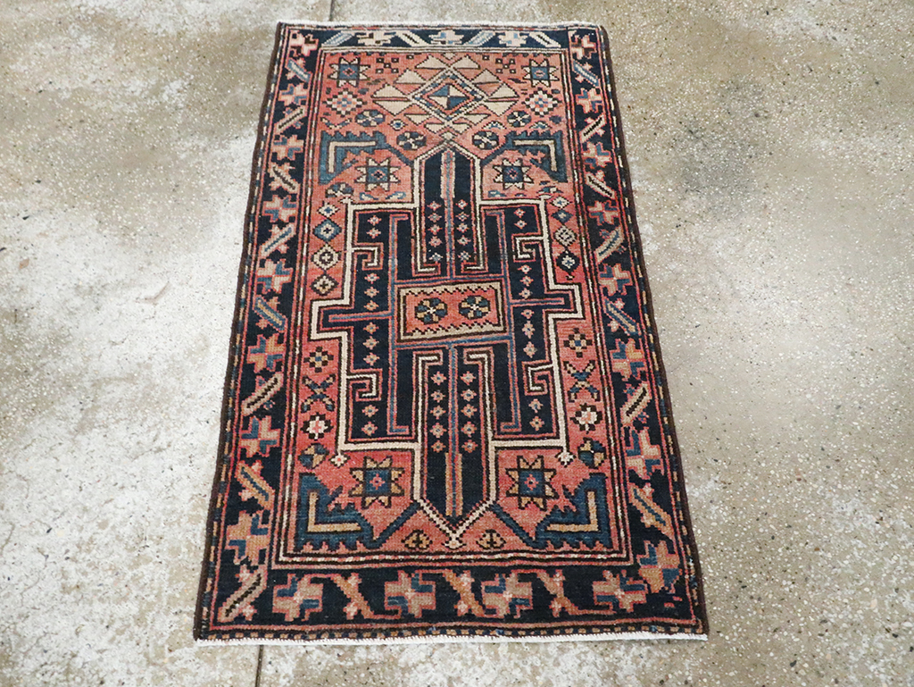 Vintage Persian Malayer Rug (Pair: 1 of 2), No.28153 - Staging