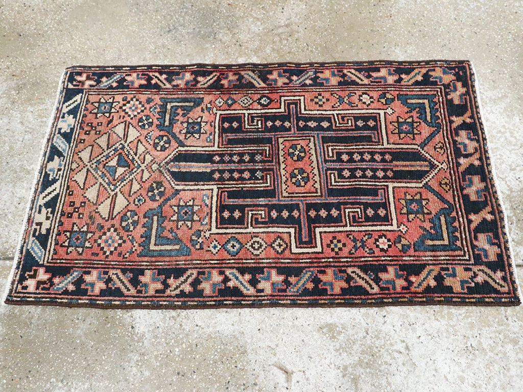Vintage Persian Malayer Rug (Pair: 1 of 2), No.28153 - Staging
