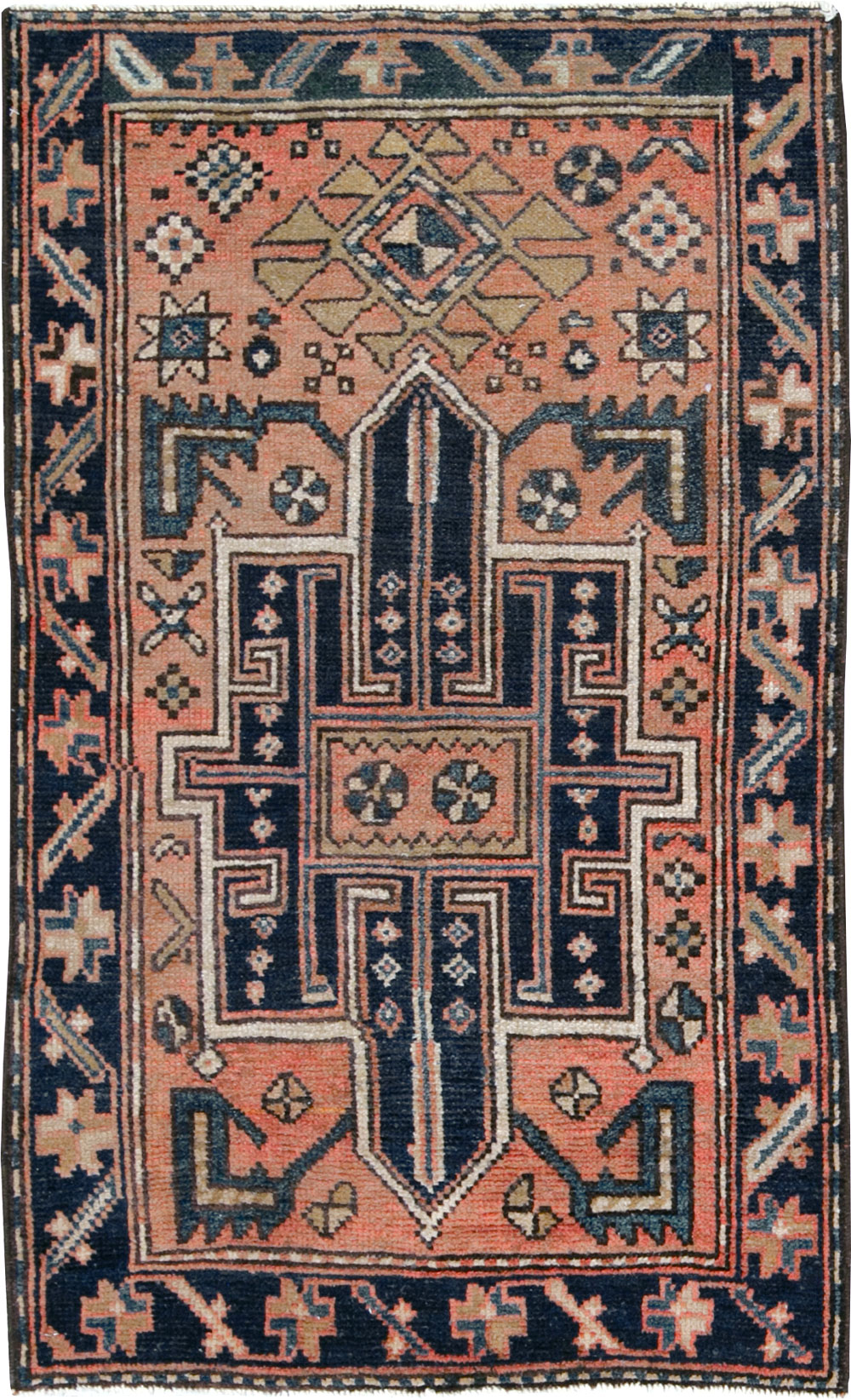 Vintage Persian Malayer Rug (Pair: 2 of 2), No.28154 - Staging