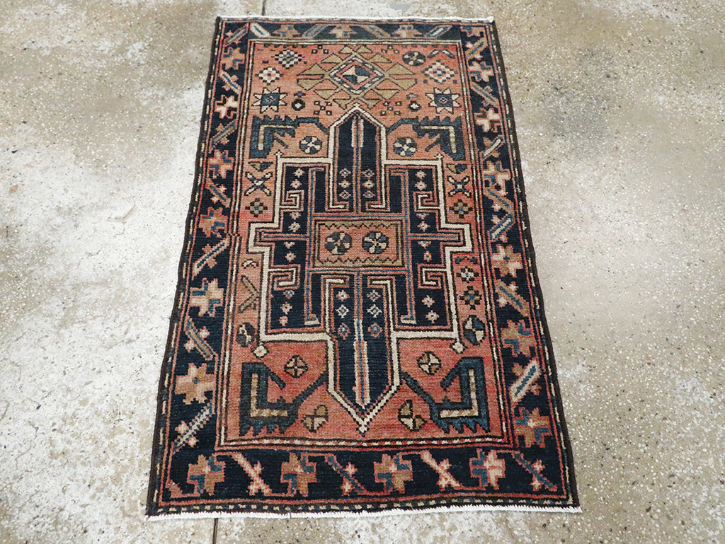 Vintage Persian Malayer Rug (Pair: 2 of 2), No.28154 - Staging