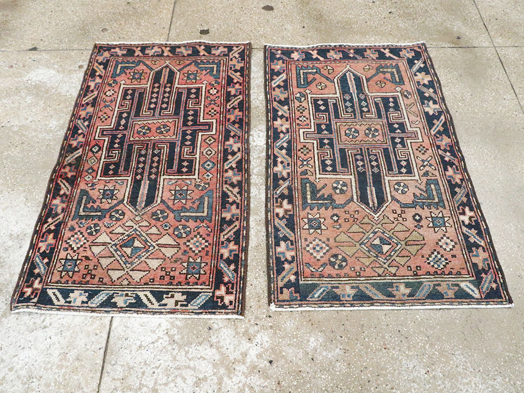 Vintage Persian Malayer Rug (Pair: 2 of 2), No.28154 - Staging