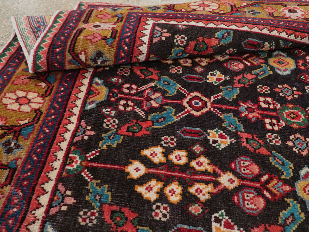 Vintage Persian Hamadan Gallery Rug, No.28155 - Staging