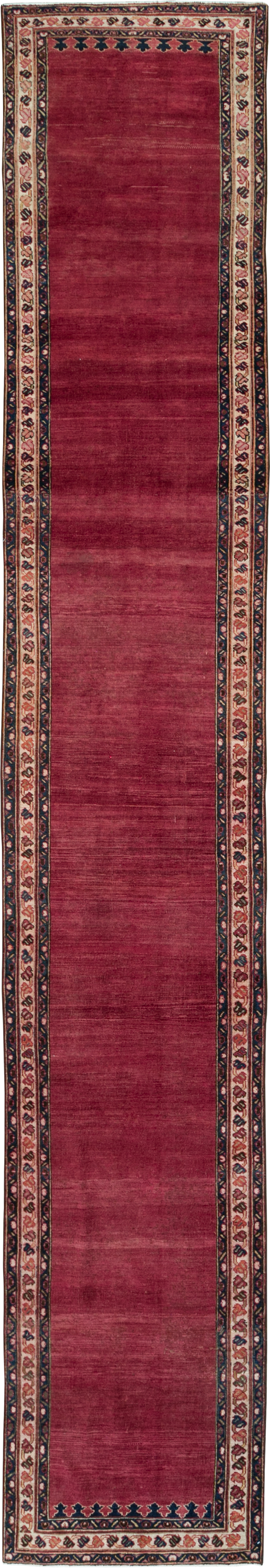 Vintage Persian Mahal Long Runner, No.28162 - Staging