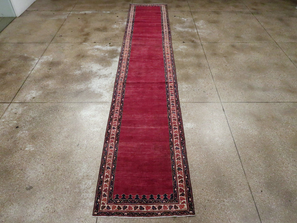 Vintage Persian Mahal Long Runner, No.28162 - Staging