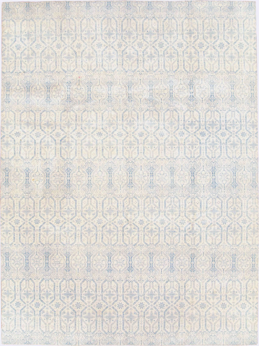 Spanish Cuenca Inspired Contemporary Turkish Room Size Carpet, No.28175 - Staging