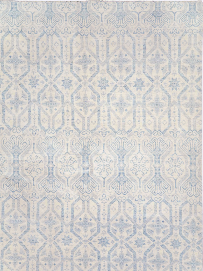 Spanish Cuenca Inspired Contemporary Turkish Room Size Carpet, No.28175 - Staging