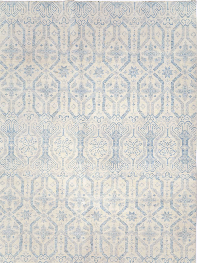 Spanish Cuenca Inspired Contemporary Turkish Room Size Carpet, No.28175 - Staging