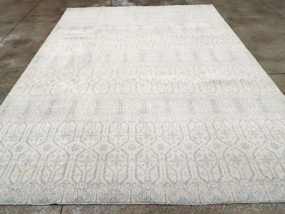 Spanish Cuenca Inspired Contemporary Turkish Room Size Carpet, No.28175 - Staging