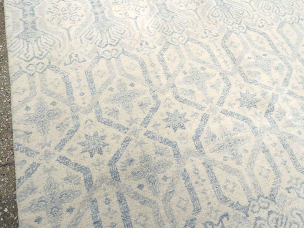 Spanish Cuenca Inspired Contemporary Turkish Room Size Carpet, No.28175 - Staging