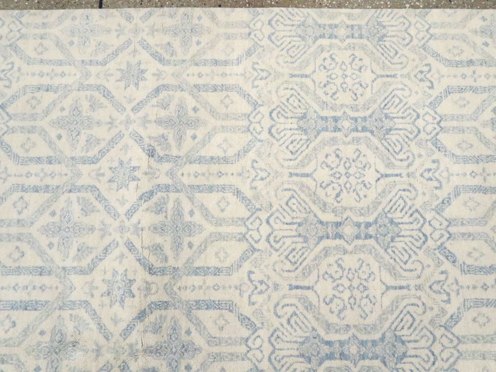 Spanish Cuenca Inspired Contemporary Turkish Room Size Carpet, No.28175 - Staging