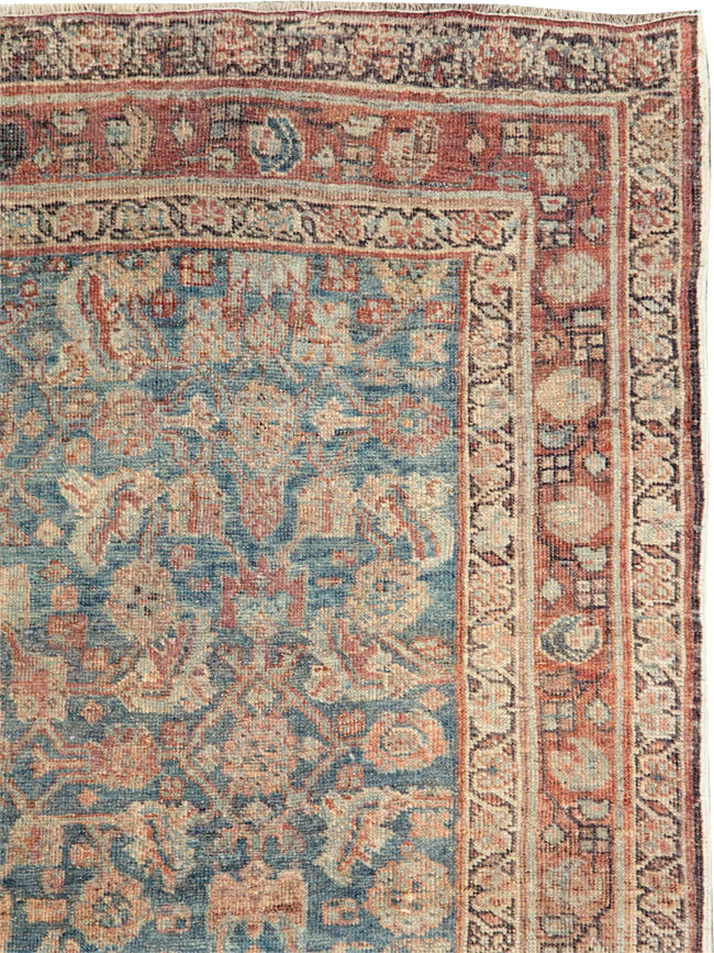 Antique Persian Bidjar Gallery Rug, No.28176 - Staging