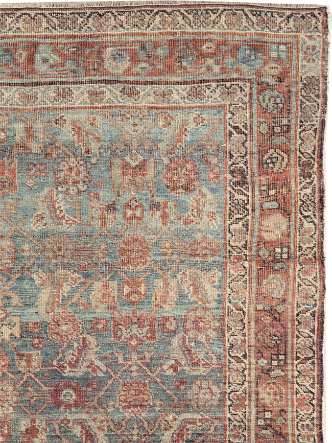 Antique Persian Bidjar Gallery Rug, No.28176 - Staging