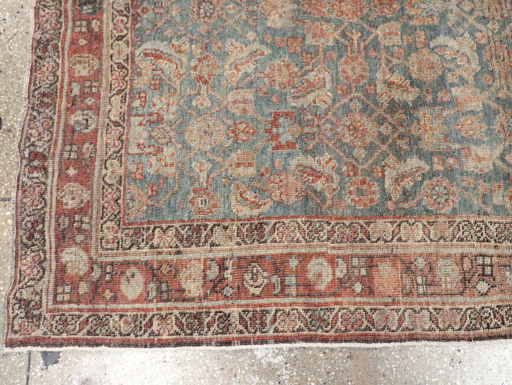 Antique Persian Bidjar Gallery Rug, No.28176 - Staging