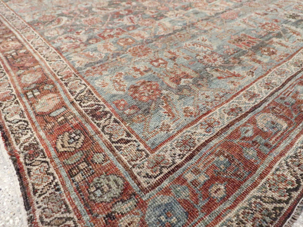 Antique Persian Bidjar Gallery Rug, No.28176 - Staging
