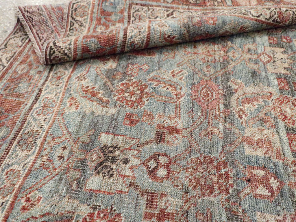 Antique Persian Bidjar Gallery Rug, No.28176 - Staging