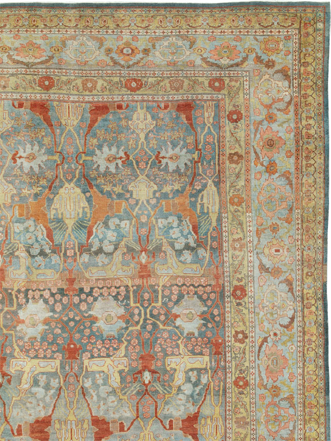 Antique Persian Bidjar Carpet, No.28177 - Staging