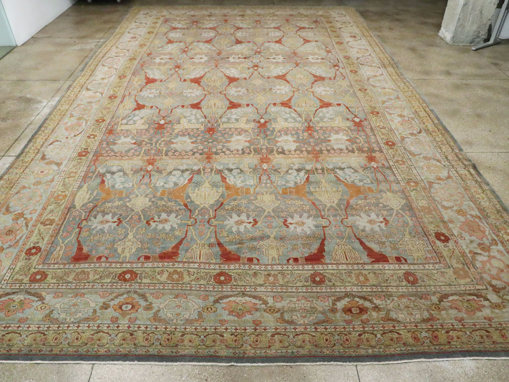Antique Persian Bidjar Carpet, No.28177 - Staging