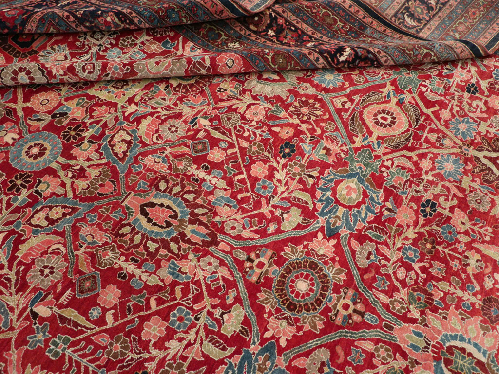 Antique Persian Bidjar Oversize Carpet, No.28178 - Staging