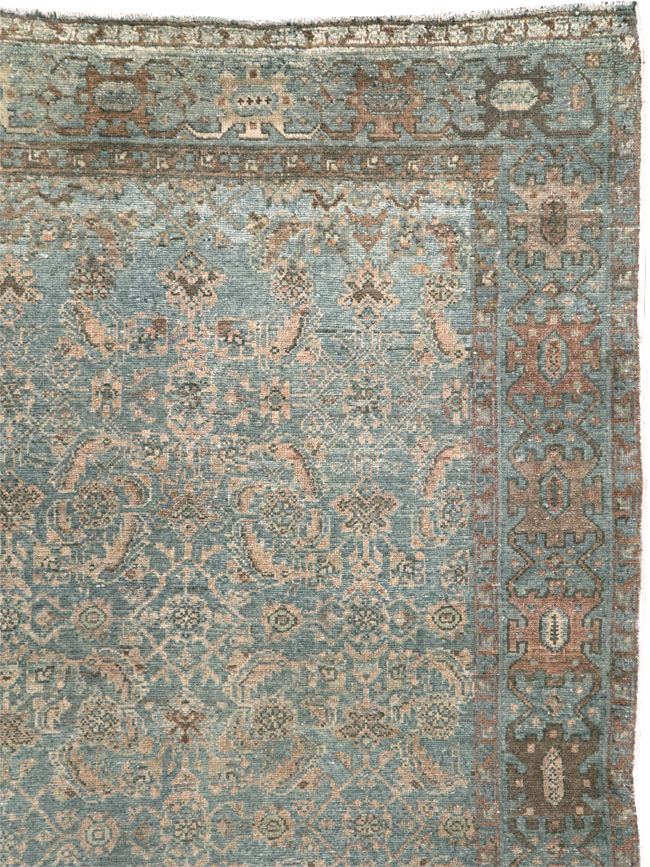 Antique Persian Malayer Accent Rug, No.28179 - Staging