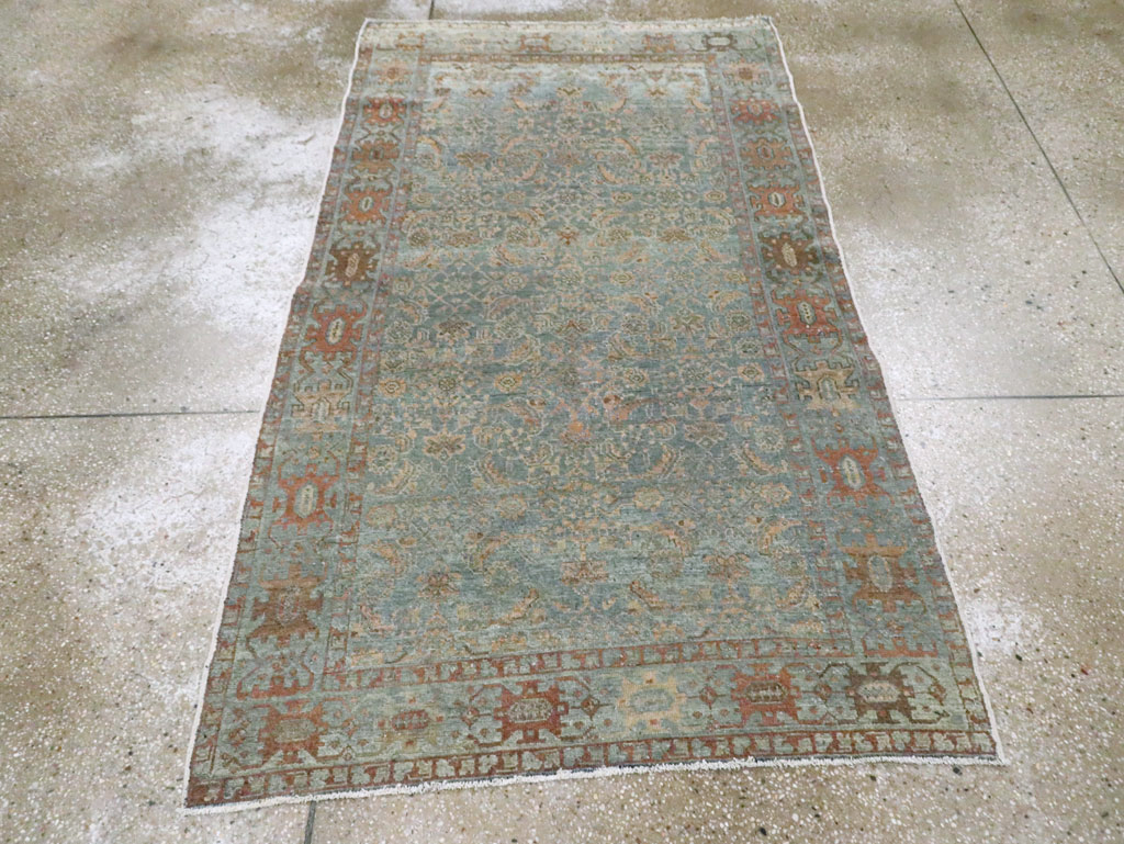 Antique Persian Malayer Accent Rug, No.28179 - Staging