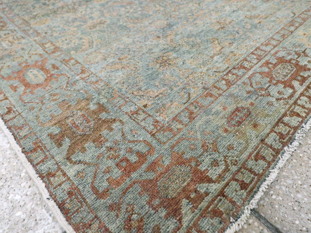 Antique Persian Malayer Accent Rug, No.28179 - Staging
