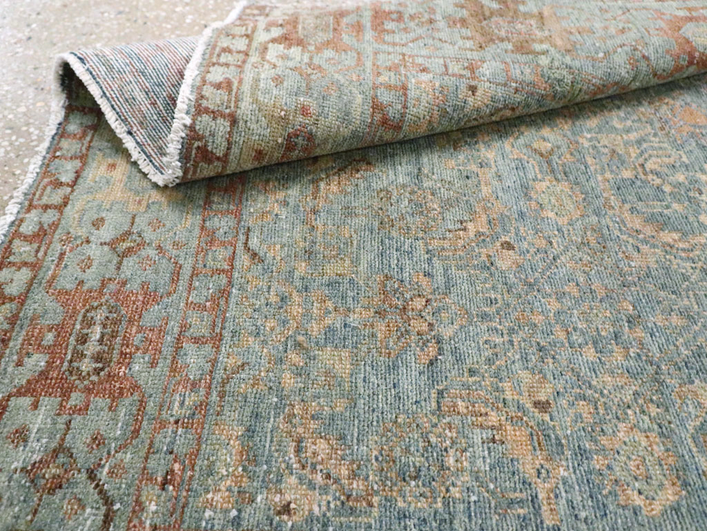 Antique Persian Malayer Accent Rug, No.28179 - Staging