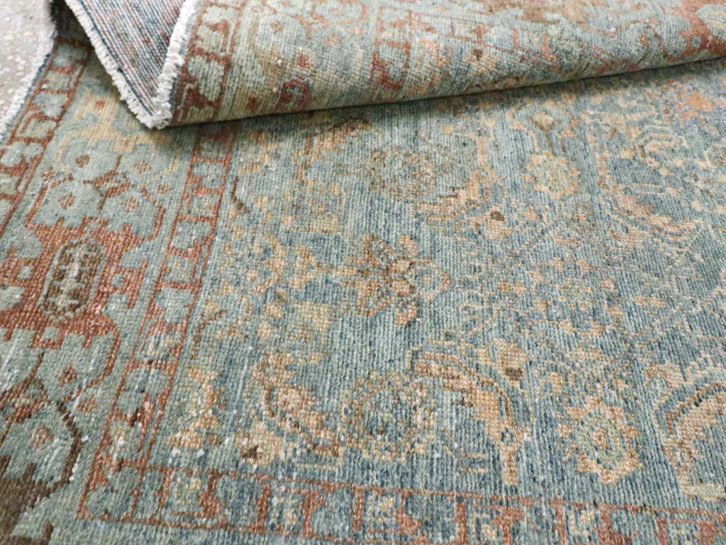 Antique Persian Malayer Accent Rug, No.28179 - Staging