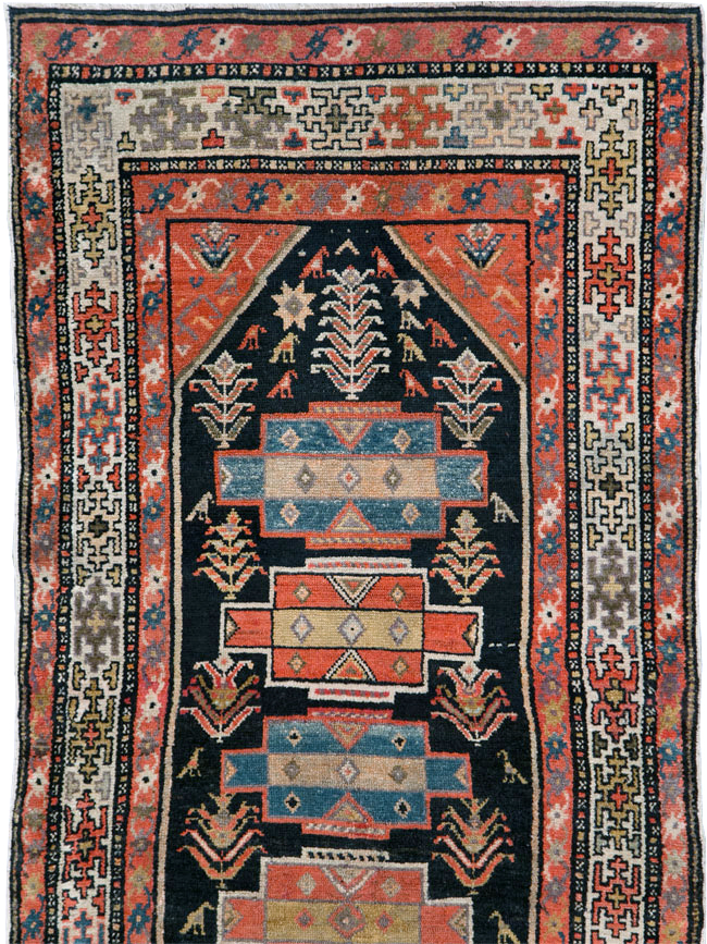 Antique Persian Kurd Runner, No.28180 - Staging
