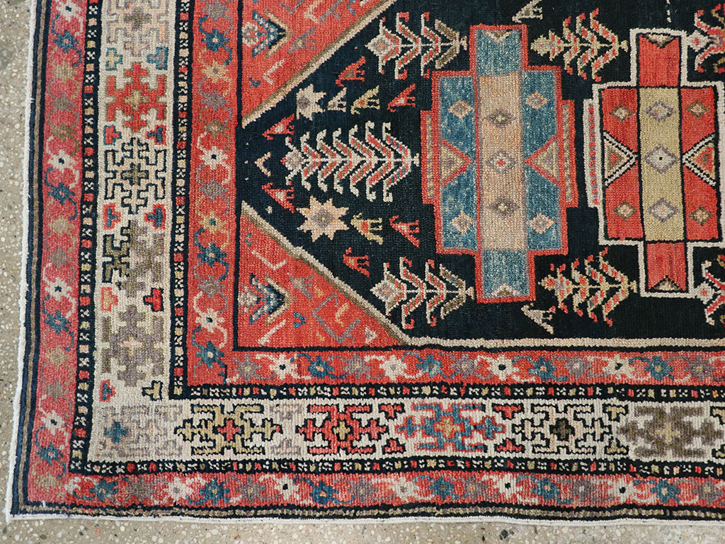 Antique Persian Kurd Runner, No.28180 - Staging