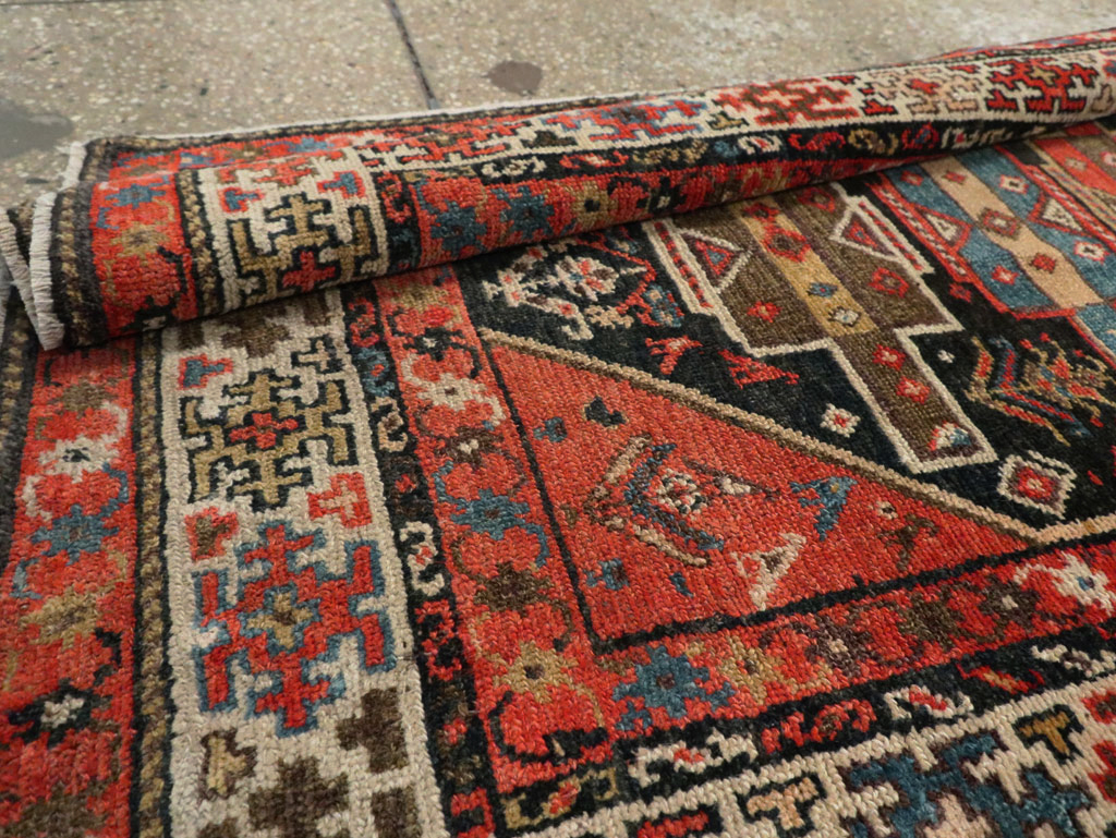 Antique Persian Kurd Runner, No.28180 - Staging