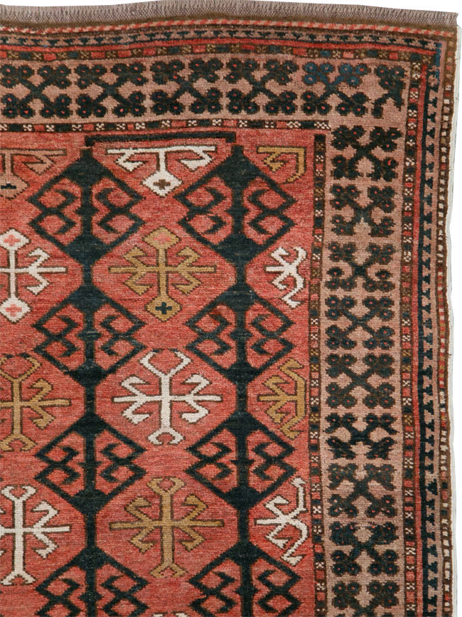 Vintage Kirghiz Gallery Carpet, No.28182 - Staging