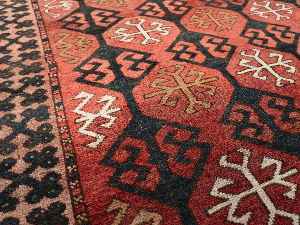 Vintage Kirghiz Gallery Carpet, No.28182 - Staging