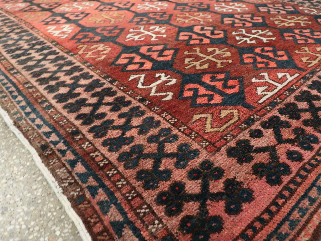 Vintage Kirghiz Gallery Carpet, No.28182 - Staging