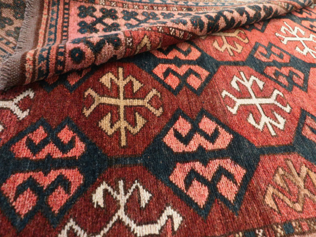 Vintage Kirghiz Gallery Carpet, No.28182 - Staging