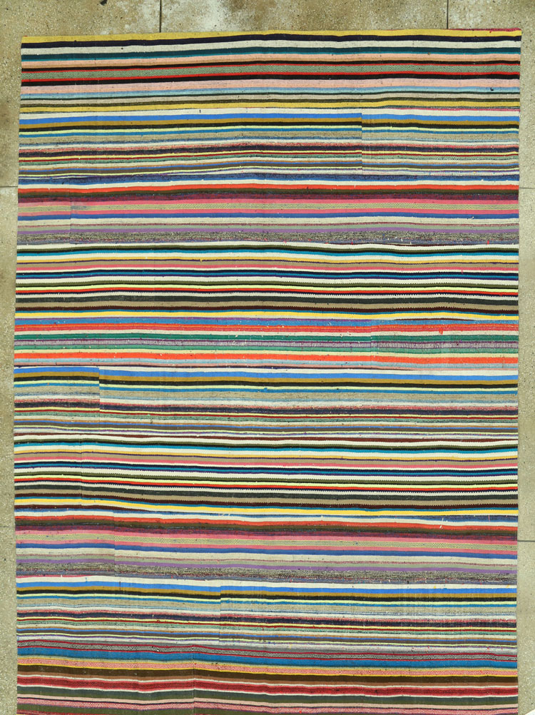 Vintage Turksih Flatweave, No.28184 - Staging