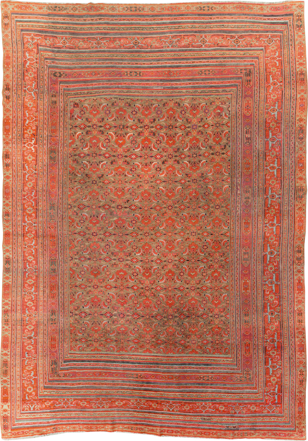 Antique Persian Khorassan Carpet, No.28190 - Staging