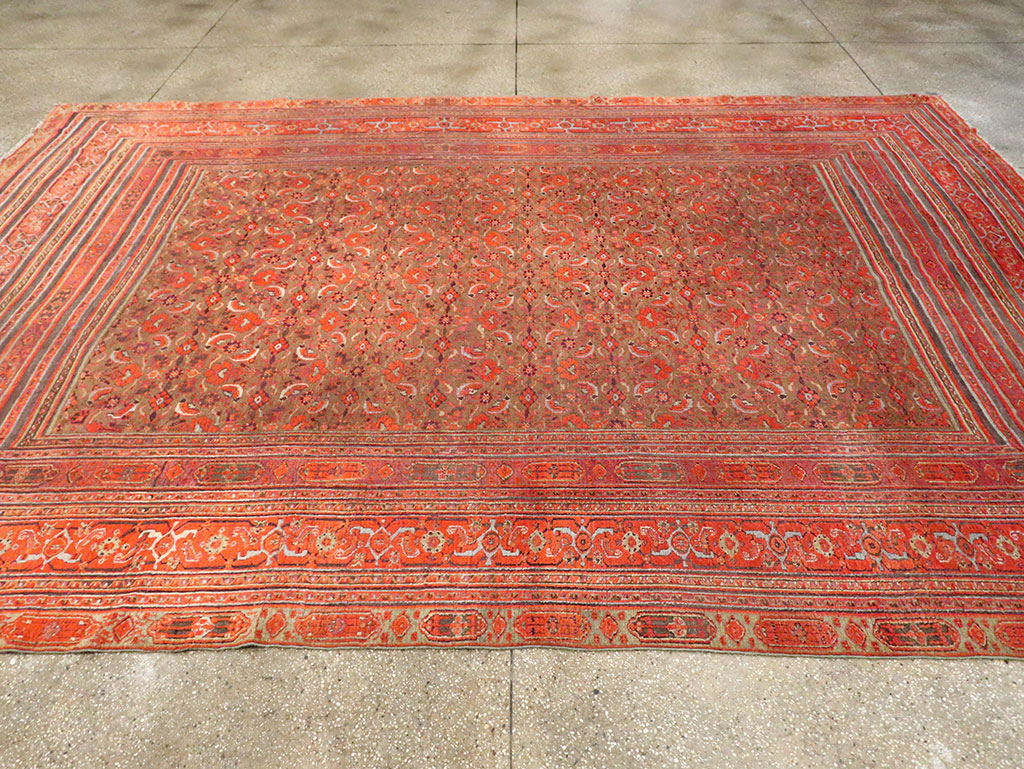 Antique Persian Khorassan Carpet, No.28190 - Staging