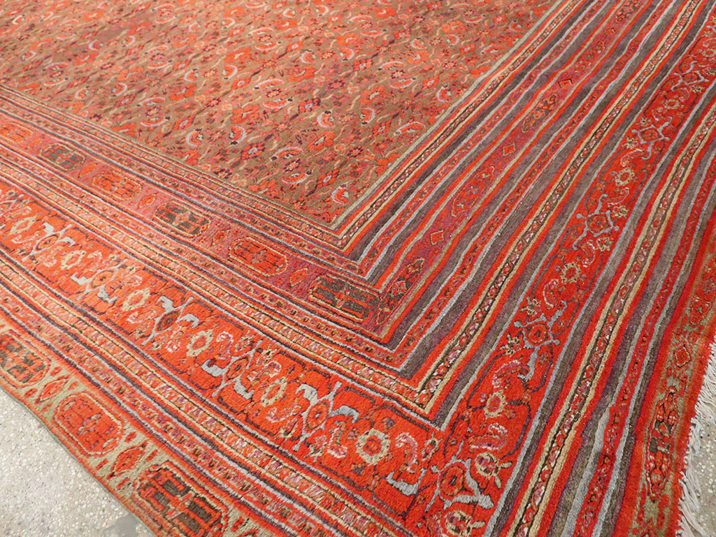 Antique Persian Khorassan Carpet, No.28190 - Staging