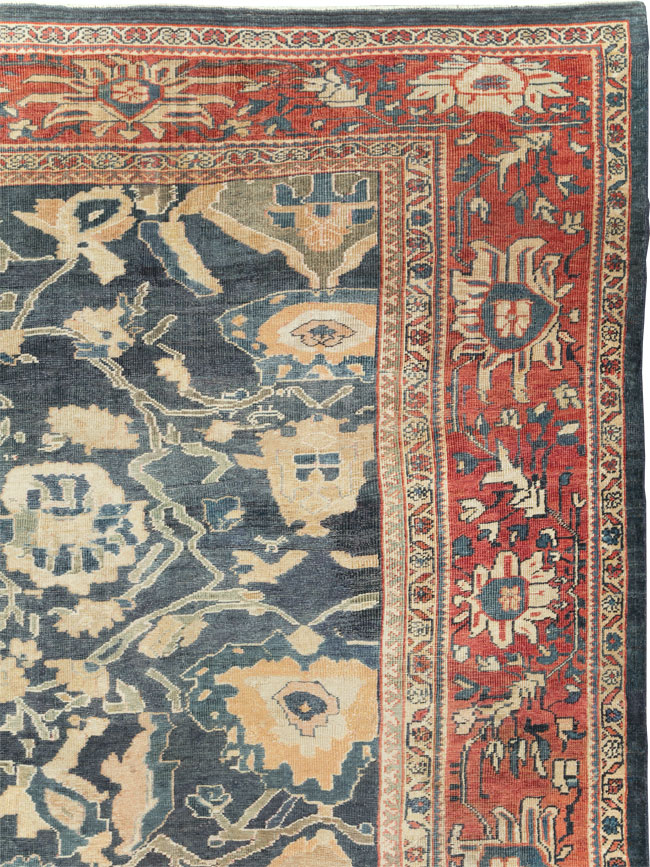 Antique Persian Mahal Carpet, No.28212 - Staging