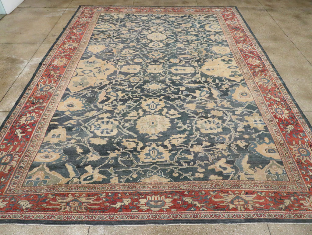 Antique Persian Mahal Carpet, No.28212 - Staging