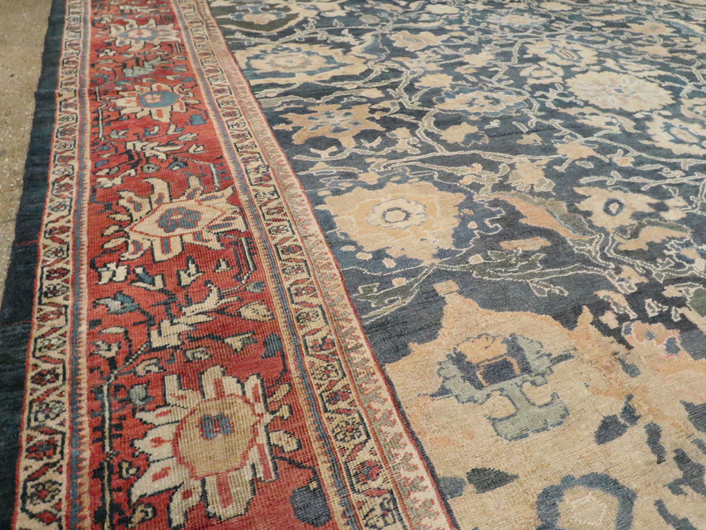 Antique Persian Mahal Carpet, No.28212 - Staging