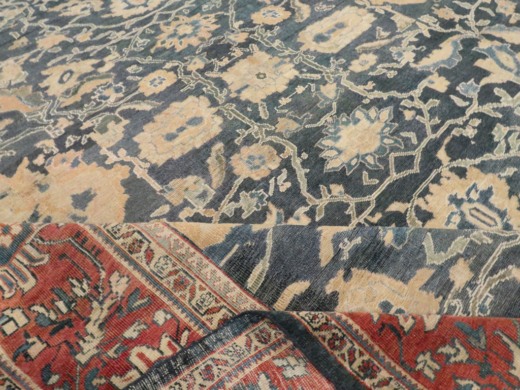 Antique Persian Mahal Carpet, No.28212 - Staging