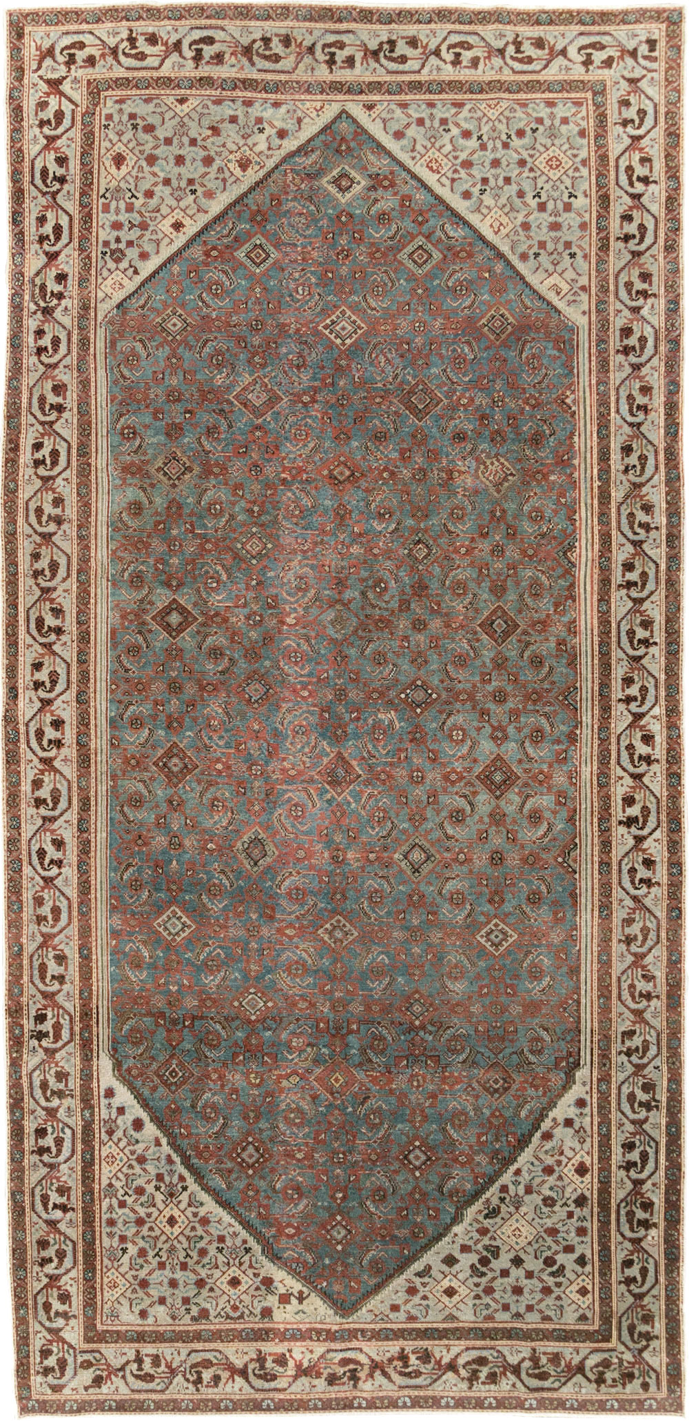 Antique Persian Malayer Gallery Carpet, No.28227 - Staging