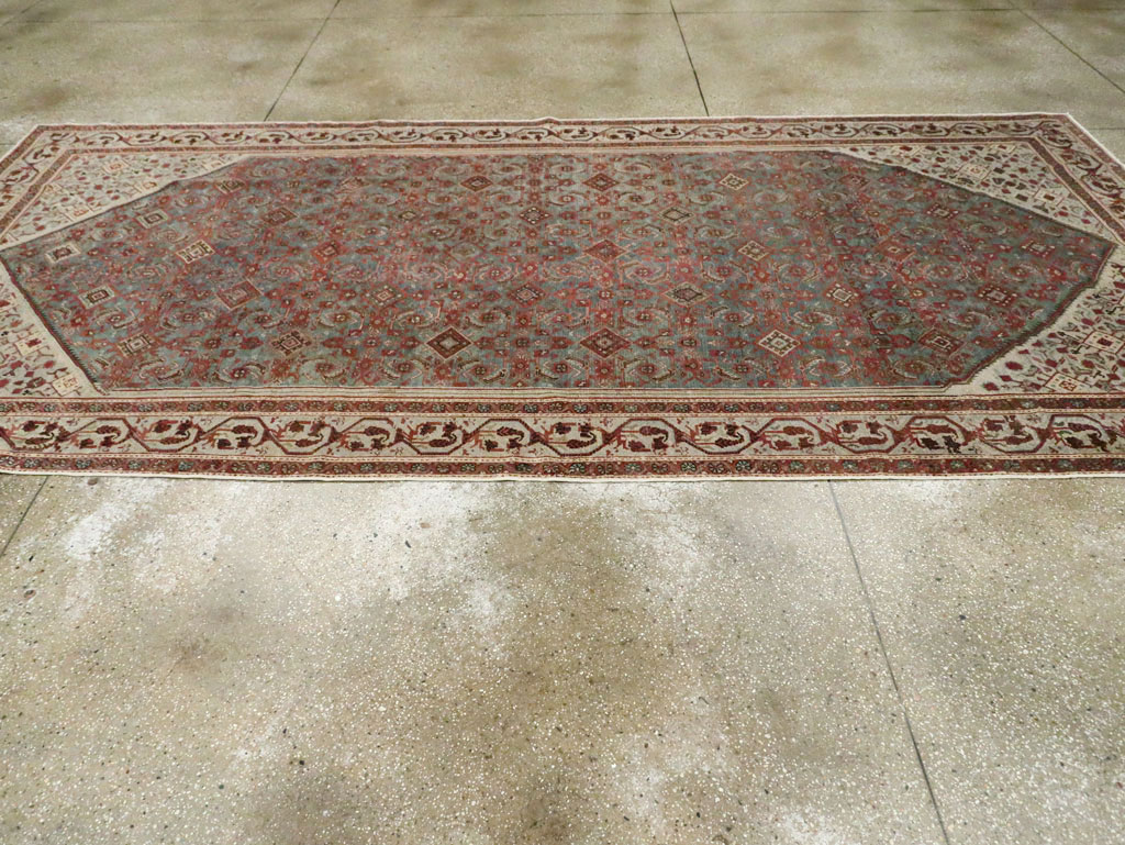 Antique Persian Malayer Gallery Carpet, No.28227 - Staging
